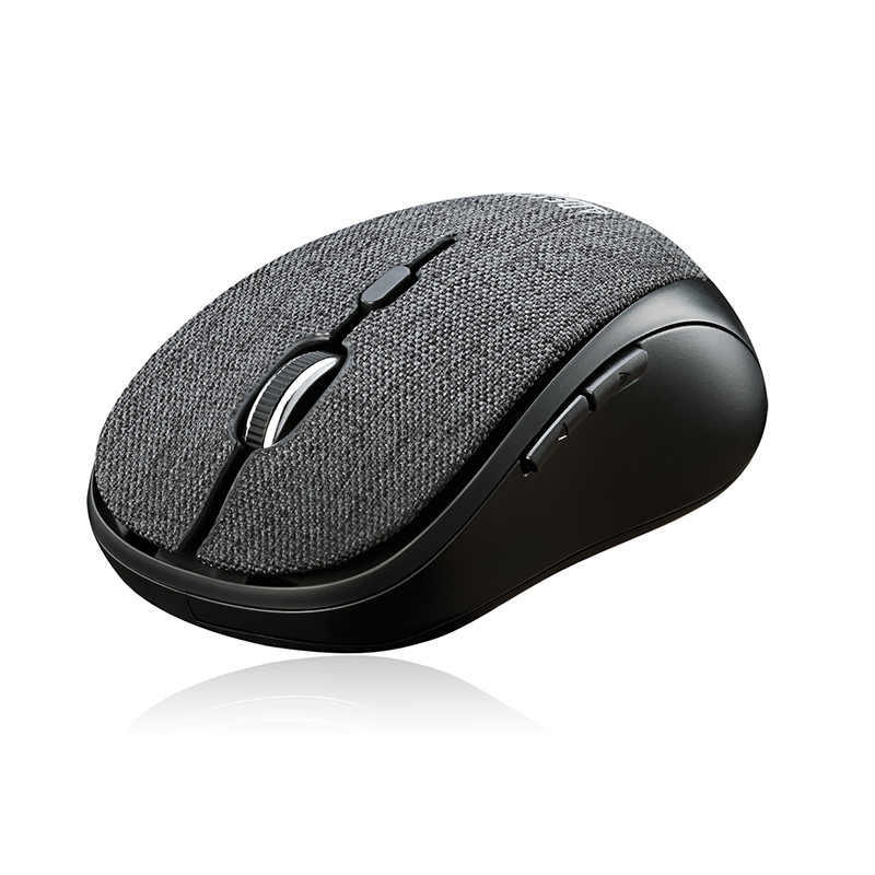 Adesso IMOUSE S80B Mouse - USB - Optical - 6 Button(s) - Black - Wireless 